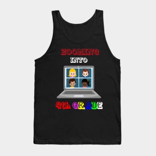 Zooming Into 4th grade - Back to School Tank Top